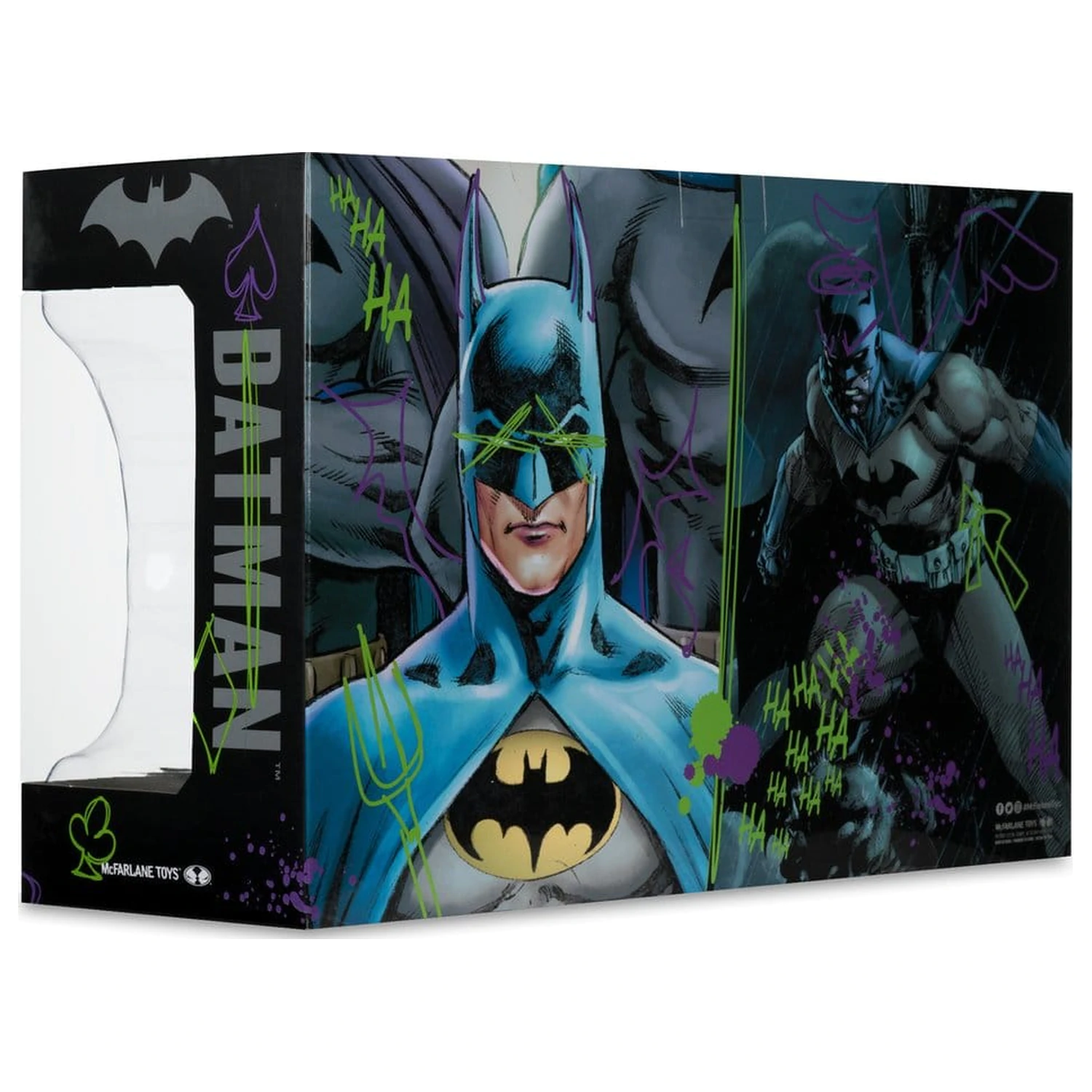 Batman DC Direct Mini Replika 1/3 dvojbalenie Batman Cowls Hush & Knightfall (Jokerized) (Gold Label) 18 cm produktová fotografia