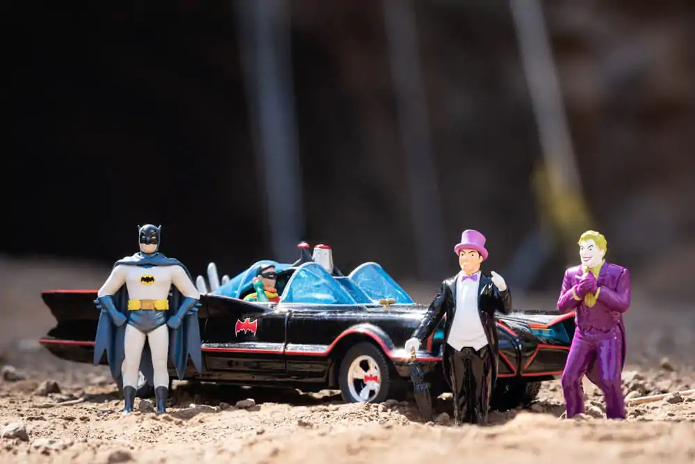 Batman Diecast Model 1/24 Balenie 5 Classic TV Series Batman, Robin, Joker, Penguin & Batmobile produktová fotografia