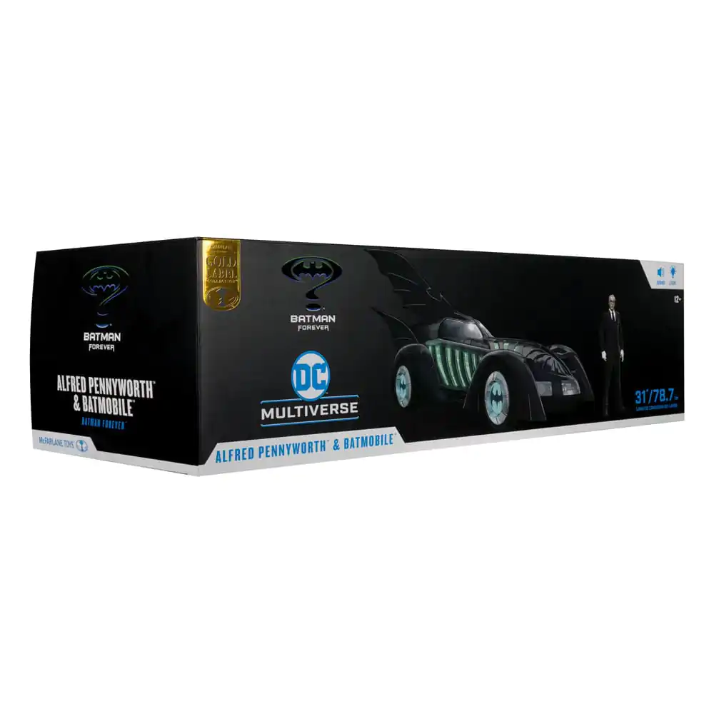 Batman Forever DC Multiverse Akčná figúrka s vozidlom Alfred Pennyworth & Batmobile (Gold Label) 79 cm produktová fotografia