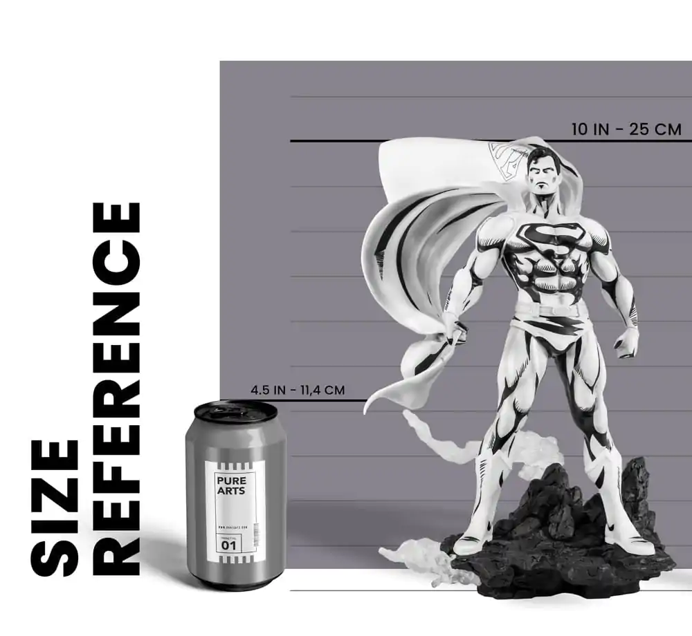 Batman PX PVC Statue 1/8 SDCC 2024 Superman Black &amp; White verzia 30 cm termékfotó