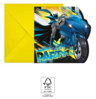 Batman Rogue Rage pozvánka na párty 6 ks FSC produktová fotografia
