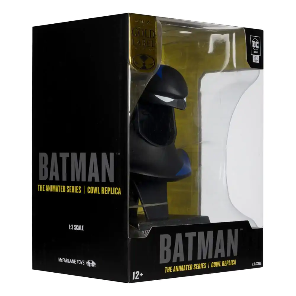 Batman: The Animated Series 1992 DC Direct Mini Replika 1/3 Batman Cowl Gold Label 19 cm produktová fotografia