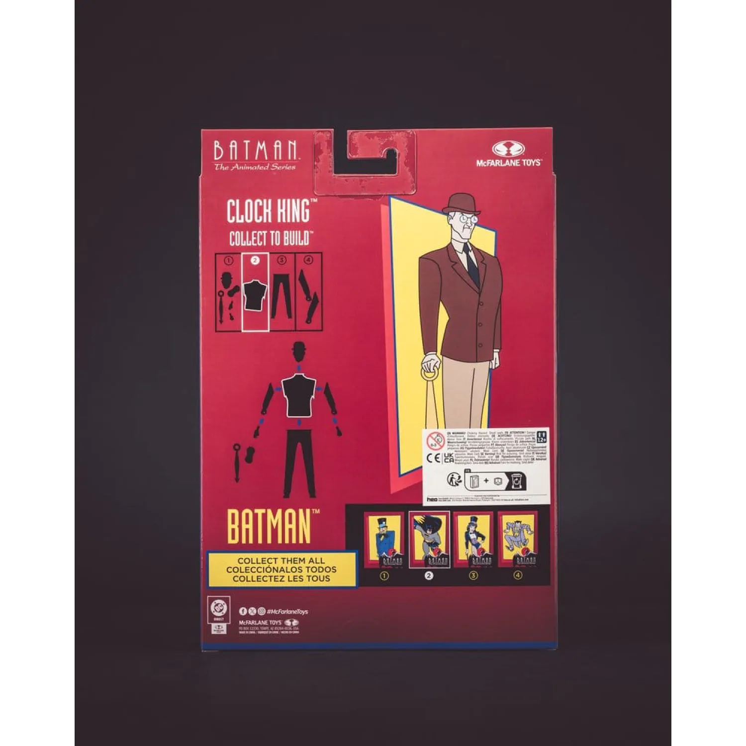 Batman: The Animated Series DC Direct Build-A Akčné figúrky Vlna 7 Batman (alternatívne výrazy tváre) (Platinum Edition) 15 cm produktová fotografia