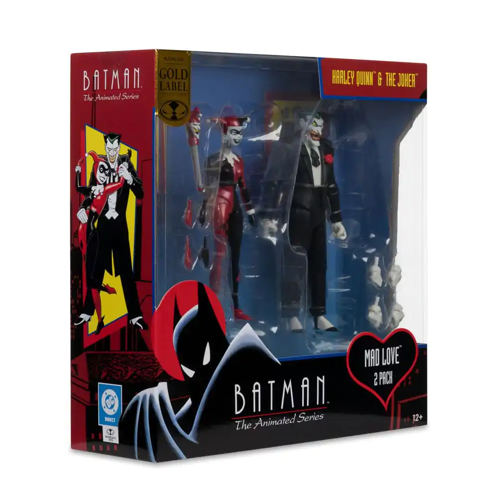 Batman: The Animated Series DC Direct Akčné figúrky Harley Quinn & The Joker (Mad Love) (Gold Label) 18 cm produktová fotografia