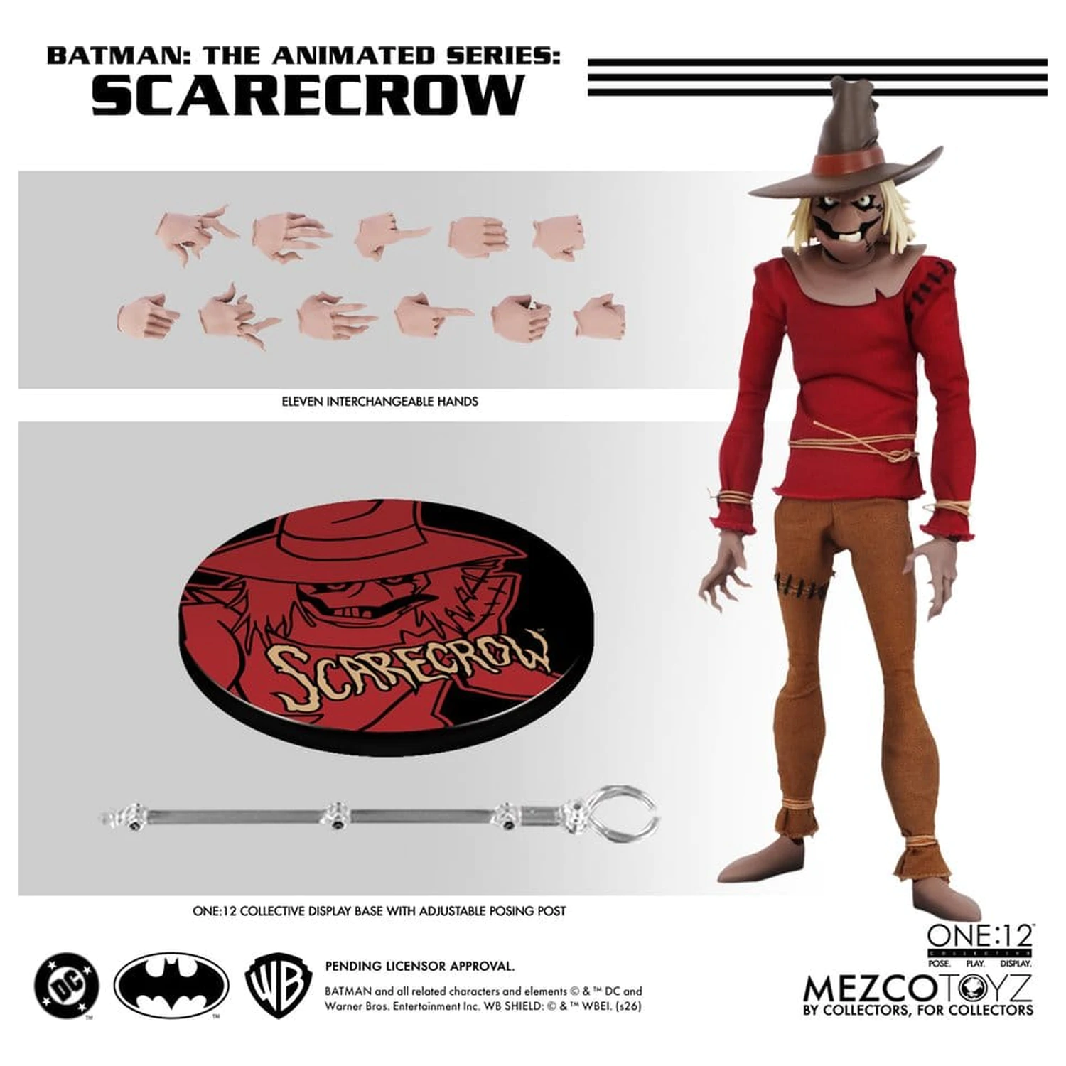 Batman: The Animated Series One:12 Collective akčná figúrka Scarecrow 17 cm produktová fotografia