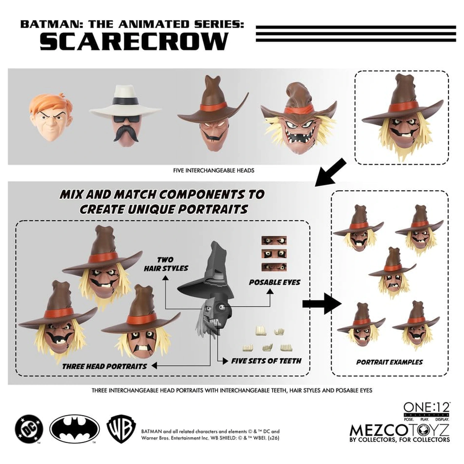 Batman: The Animated Series One:12 Collective akčná figúrka Scarecrow 17 cm produktová fotografia