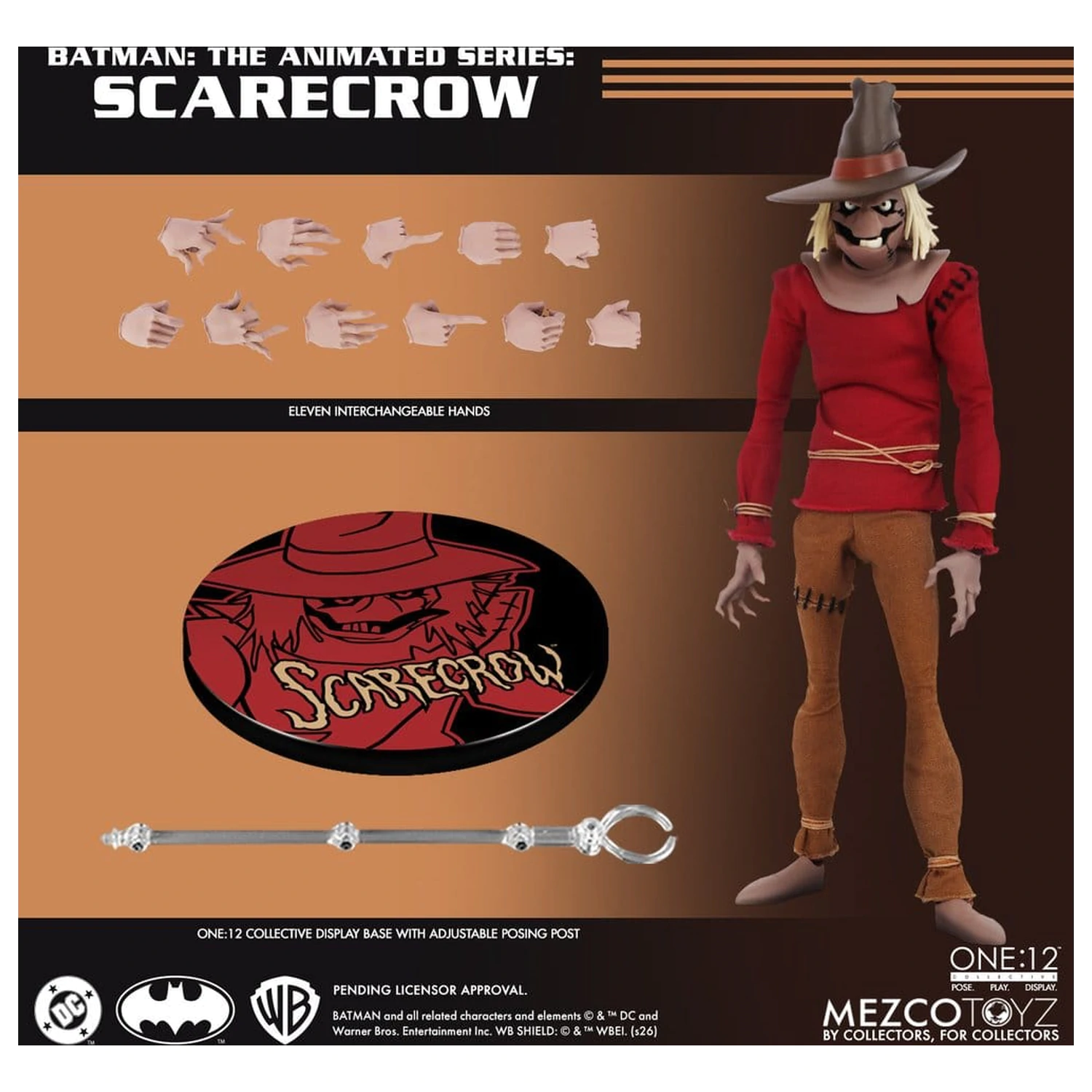 Batman: The Animated Series One:12 Collective akčná figúrka Scarecrow 17 cm produktová fotografia