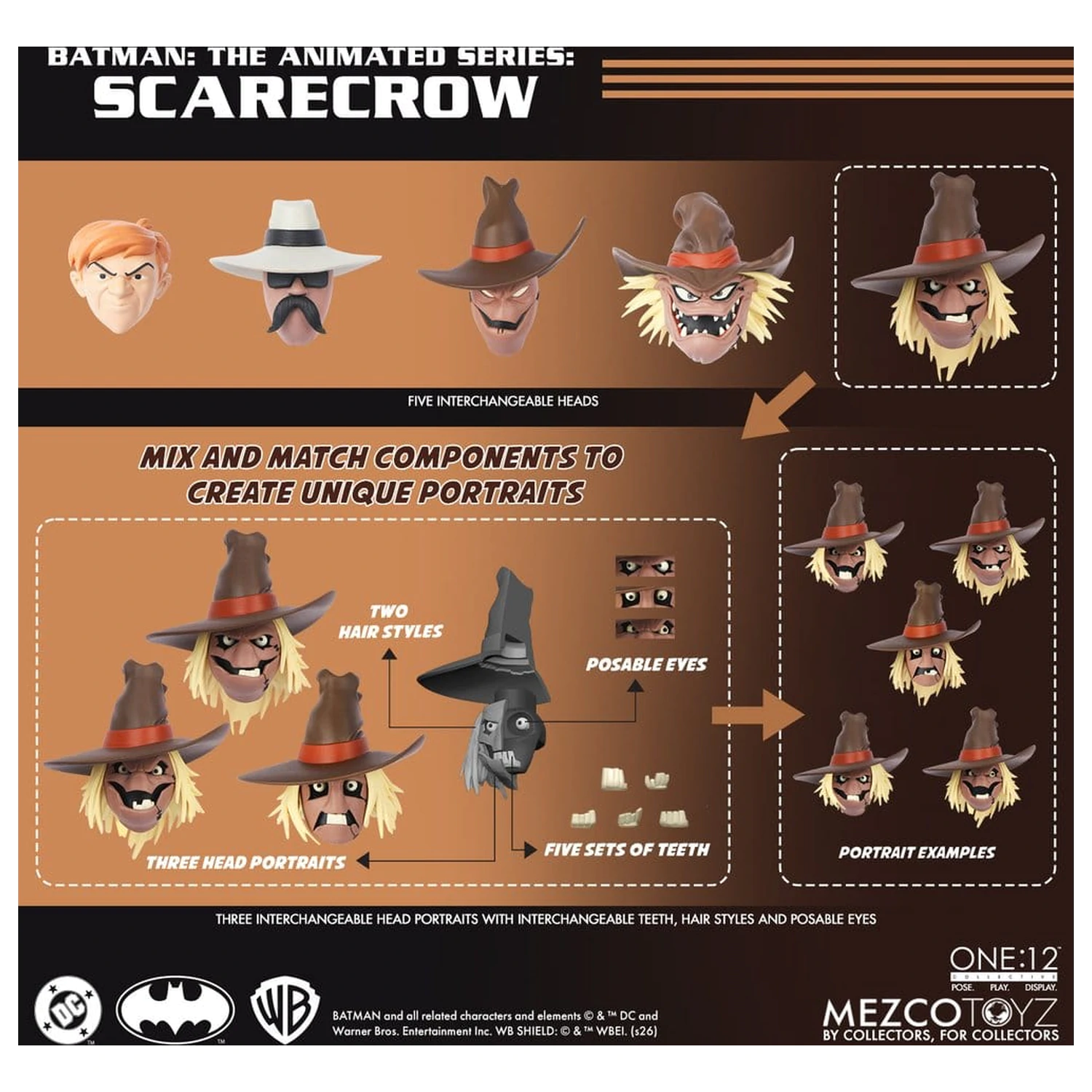 Batman: The Animated Series One:12 Collective akčná figúrka Scarecrow 17 cm produktová fotografia