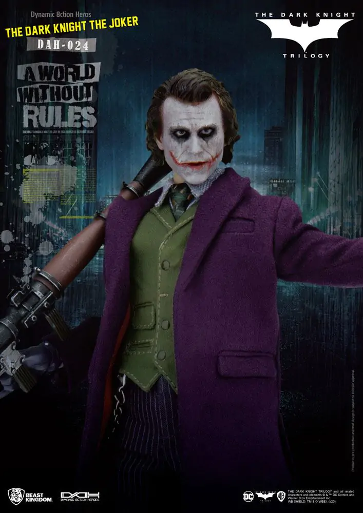 Batman The Dark Knight Dynamic 8ction Heroes akčná figúrka 1/9 The Joker 21 cm produktová fotografia