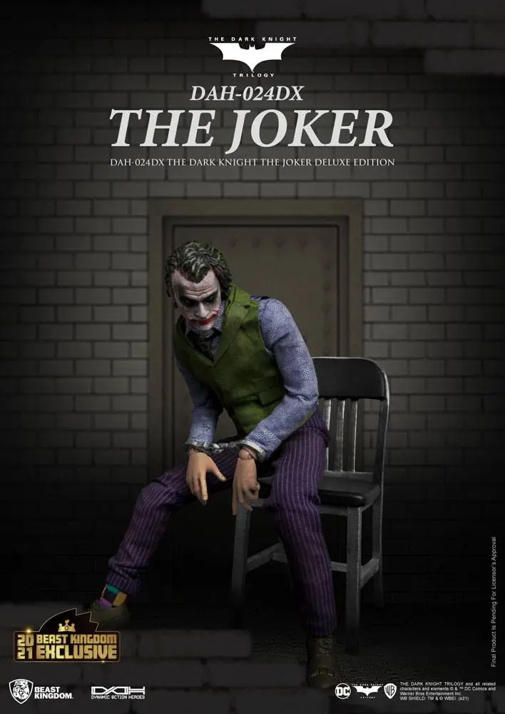 Batman The Dark Knight Dynamic 8ction Heroes Akčná figúrka 1/9 The Joker Deluxe Version 21 cm produktová fotografia