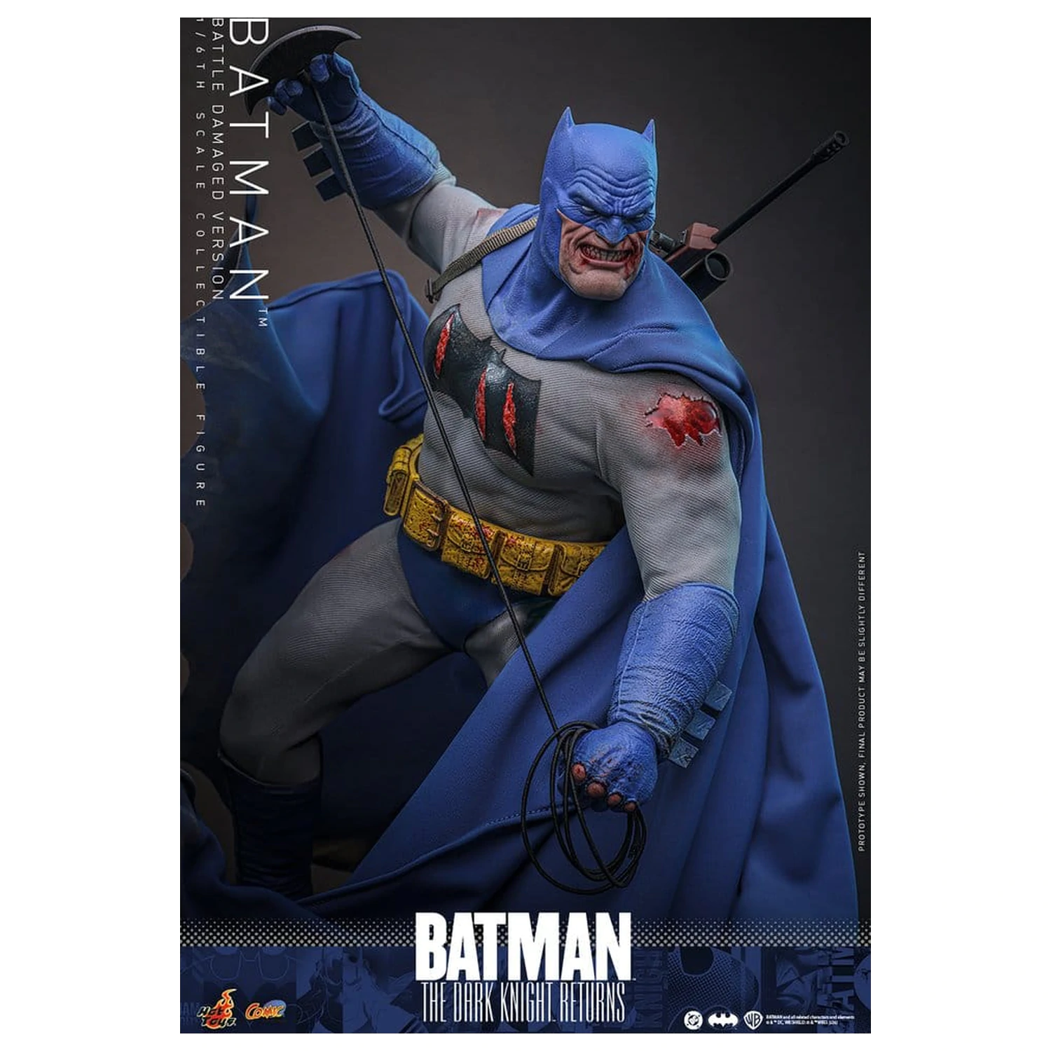 Batman: The Dark Knight Returns Comic Masterpiece akčná figúrka 1/6 Batman (Battle Damaged Version) 32 cm produktová fotografia