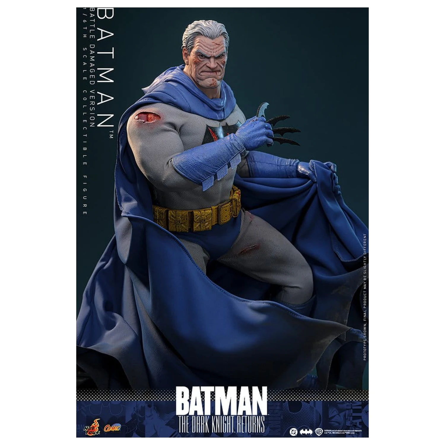 Batman: The Dark Knight Returns Comic Masterpiece akčná figúrka 1/6 Batman (Battle Damaged Version) 32 cm produktová fotografia