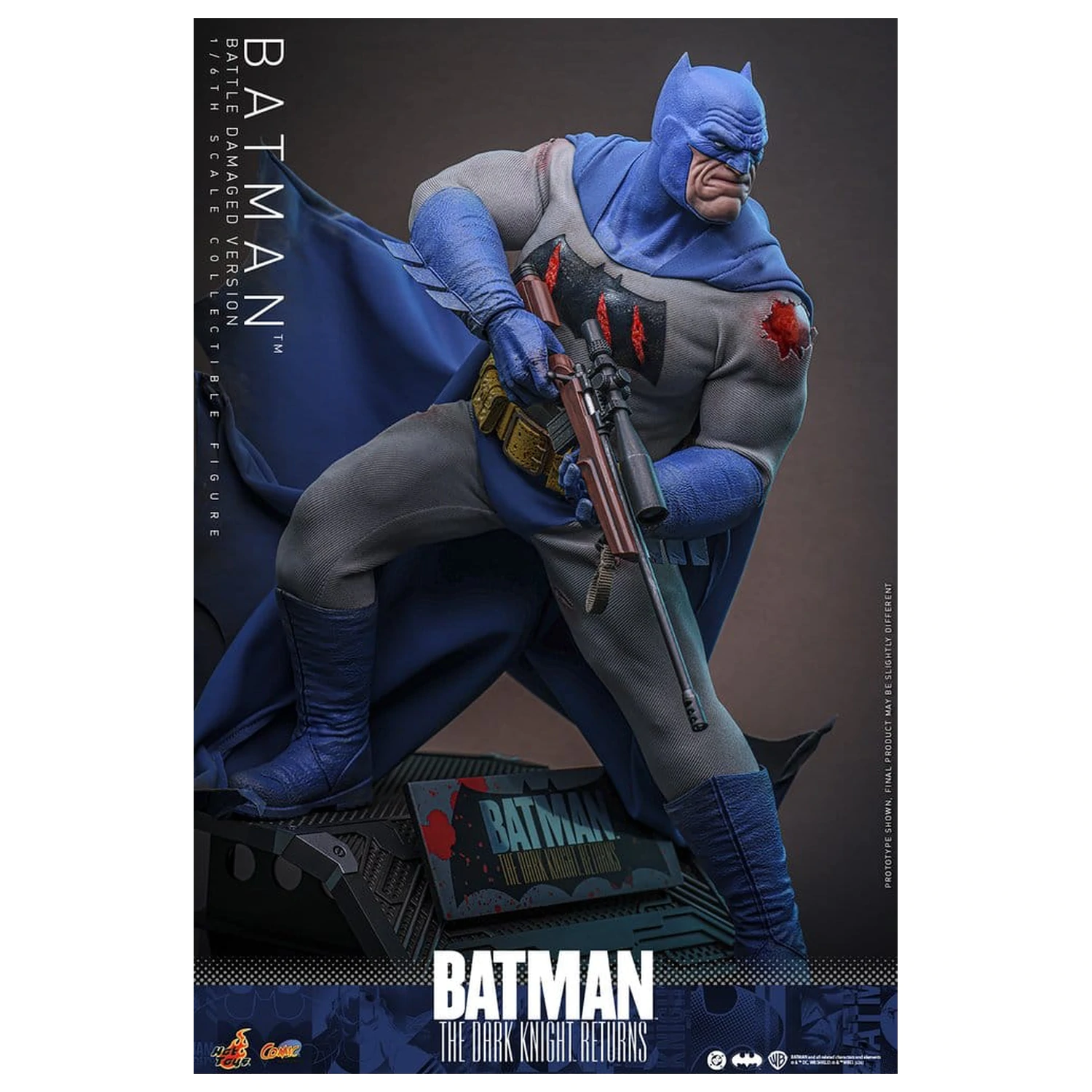 Batman: The Dark Knight Returns Comic Masterpiece akčná figúrka 1/6 Batman (Battle Damaged Version) 32 cm produktová fotografia