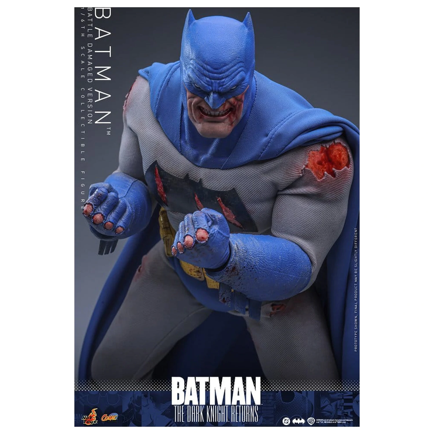 Batman: The Dark Knight Returns Comic Masterpiece akčná figúrka 1/6 Batman (Battle Damaged Version) 32 cm produktová fotografia