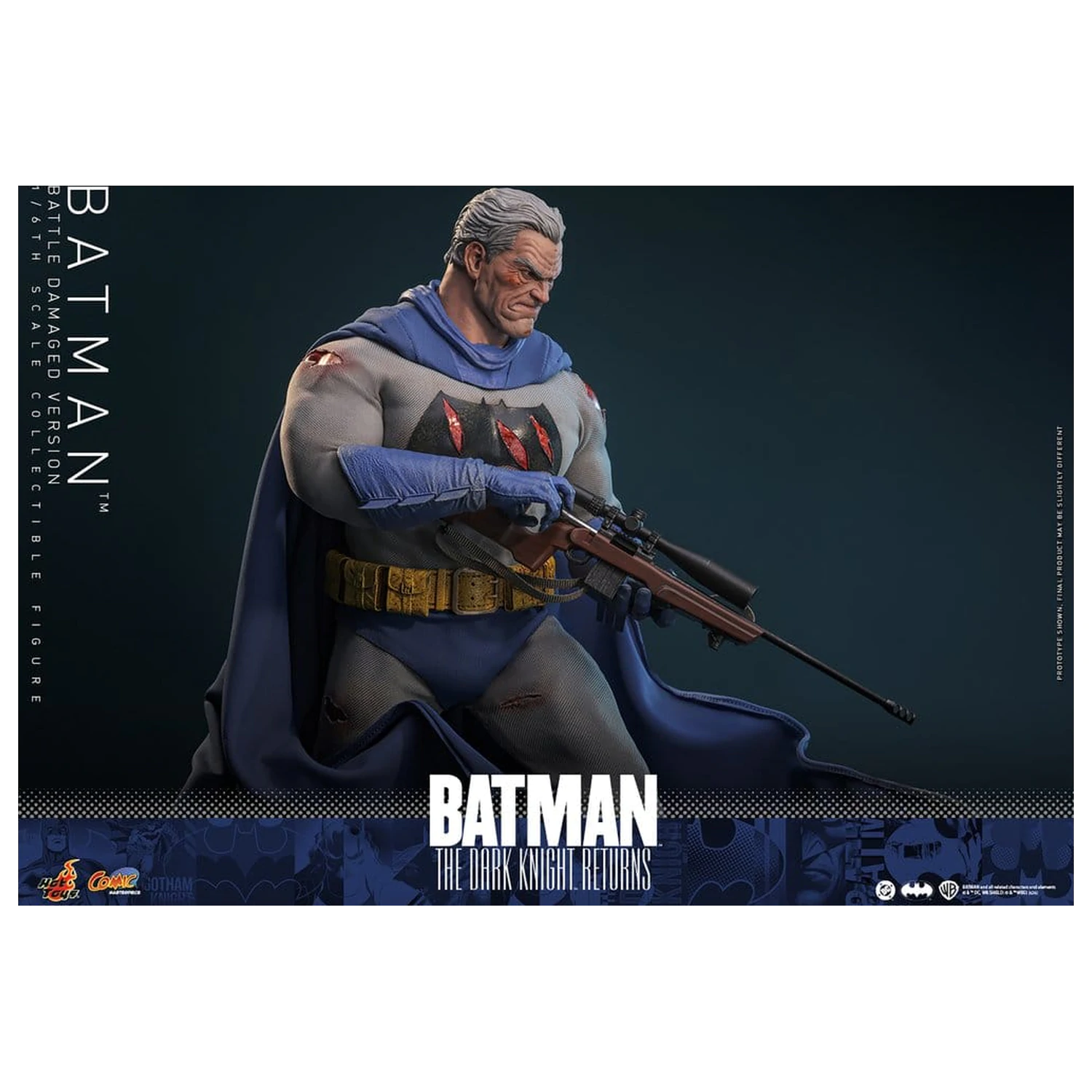 Batman: The Dark Knight Returns Comic Masterpiece akčná figúrka 1/6 Batman (Battle Damaged Version) 32 cm produktová fotografia