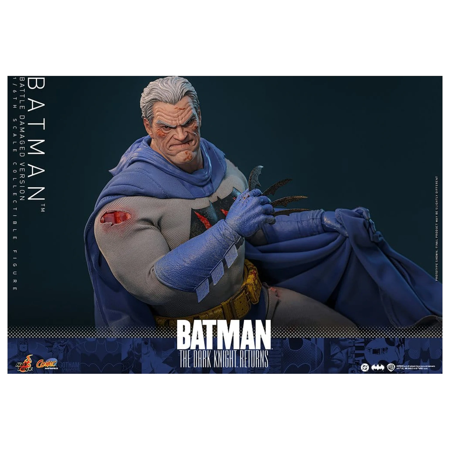 Batman: The Dark Knight Returns Comic Masterpiece akčná figúrka 1/6 Batman (Battle Damaged Version) 32 cm produktová fotografia