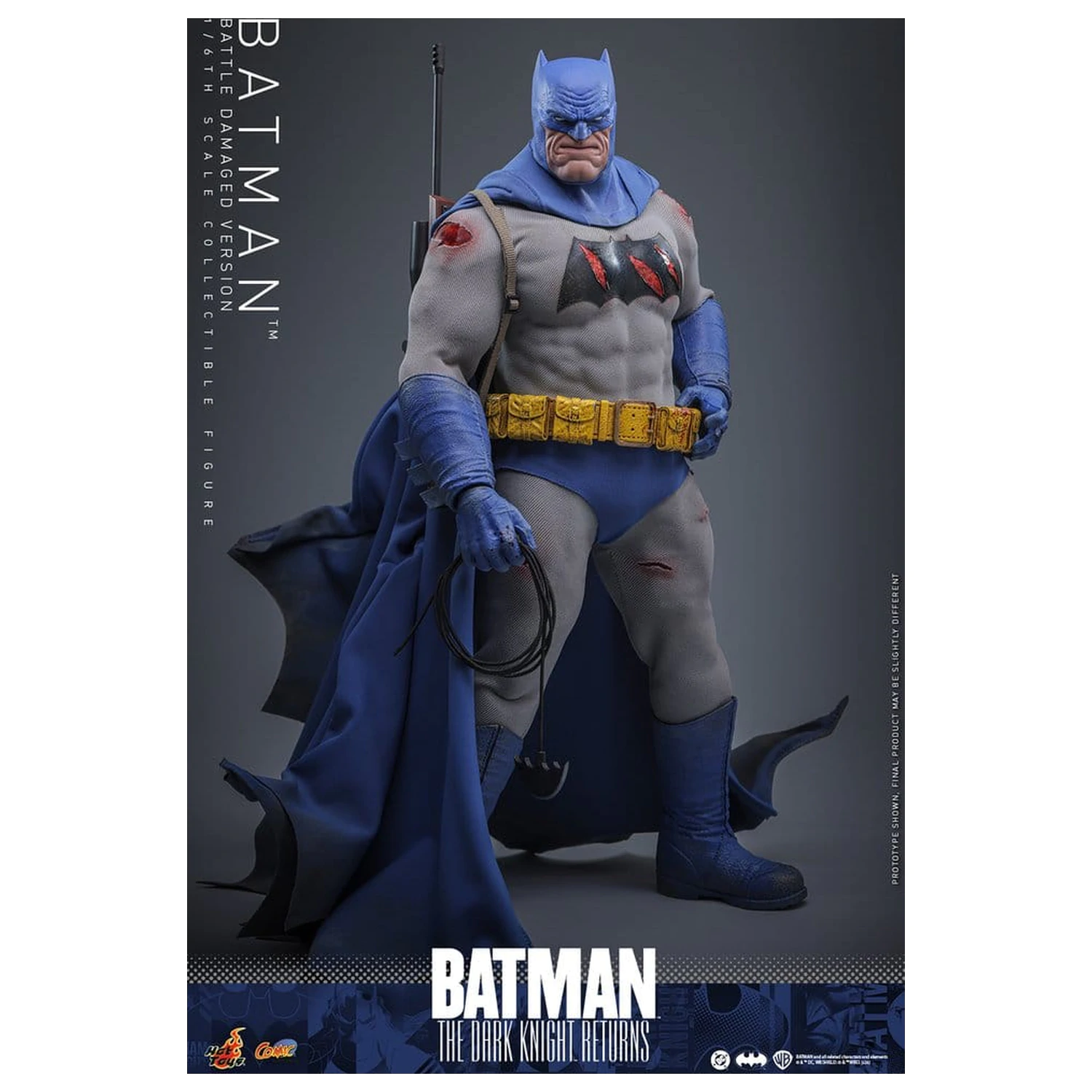 Batman: The Dark Knight Returns Comic Masterpiece akčná figúrka 1/6 Batman (Battle Damaged Version) 32 cm produktová fotografia