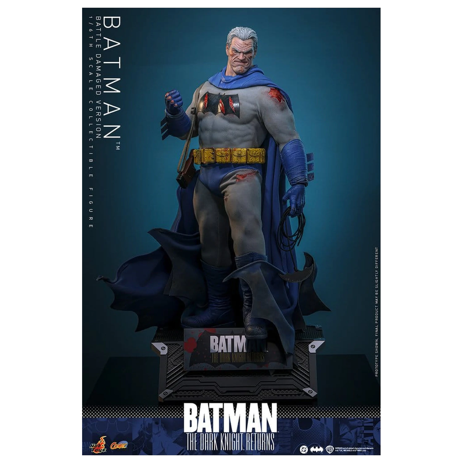 Batman: The Dark Knight Returns Comic Masterpiece akčná figúrka 1/6 Batman (Battle Damaged Version) 32 cm produktová fotografia