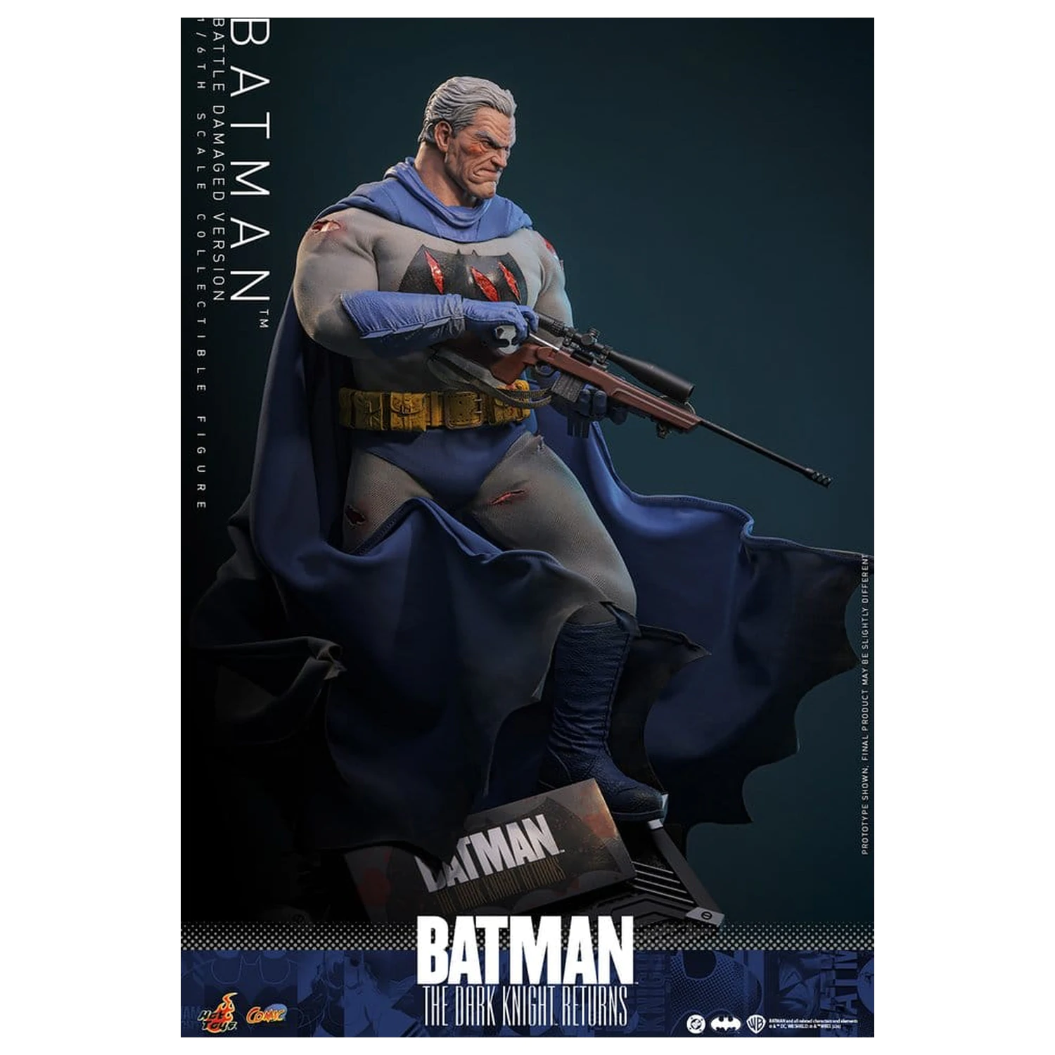 Batman: The Dark Knight Returns Comic Masterpiece akčná figúrka 1/6 Batman (Battle Damaged Version) 32 cm produktová fotografia