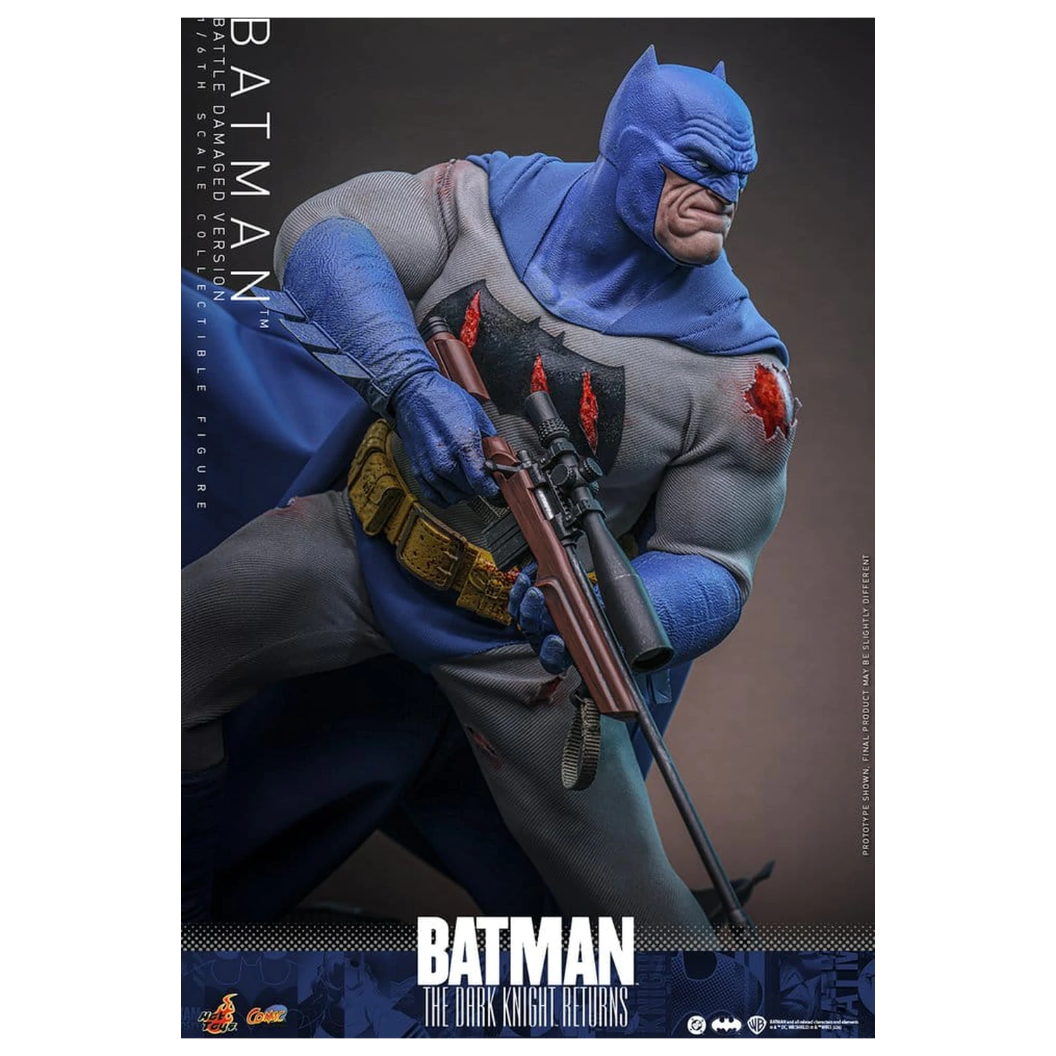 Batman: The Dark Knight Returns Comic Masterpiece akčná figúrka 1/6 Batman (Battle Damaged Version) 32 cm produktová fotografia