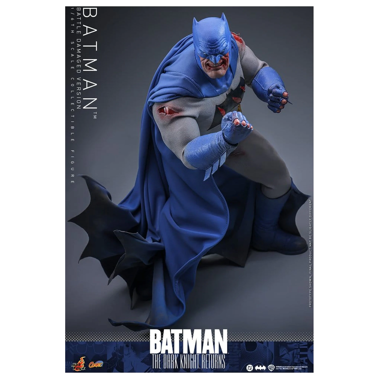 Batman: The Dark Knight Returns Comic Masterpiece akčná figúrka 1/6 Batman (Battle Damaged Version) 32 cm produktová fotografia
