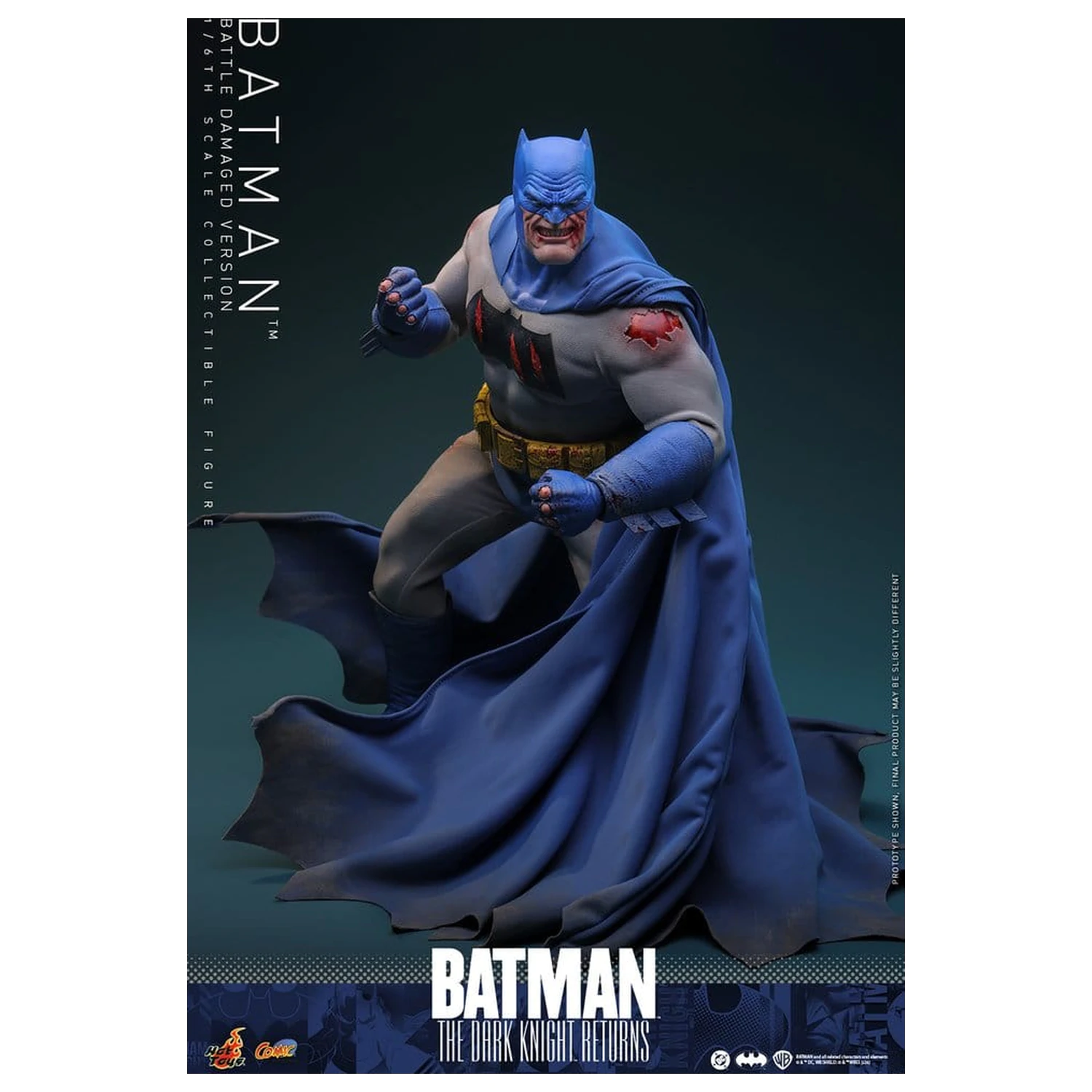 Batman: The Dark Knight Returns Comic Masterpiece akčná figúrka 1/6 Batman (Battle Damaged Version) 32 cm produktová fotografia