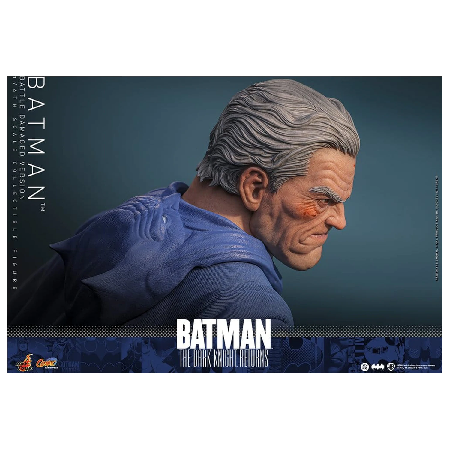 Batman: The Dark Knight Returns Comic Masterpiece akčná figúrka 1/6 Batman (Battle Damaged Version) 32 cm produktová fotografia
