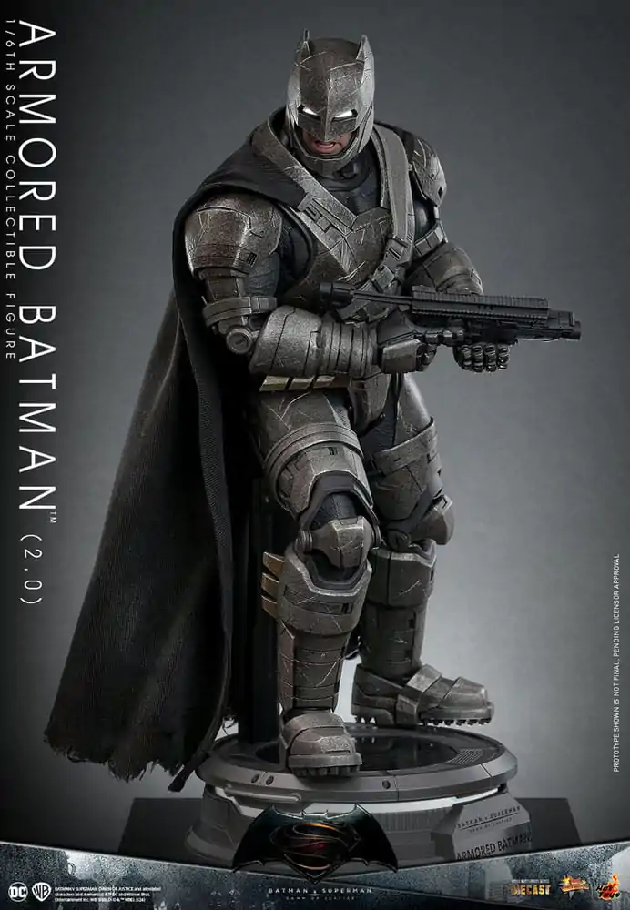 Batman v Superman: Dawn of Justice Movie Masterpiece Akčná figúrka 1/6 Armored Batman 2.0 33 cm termékfotó