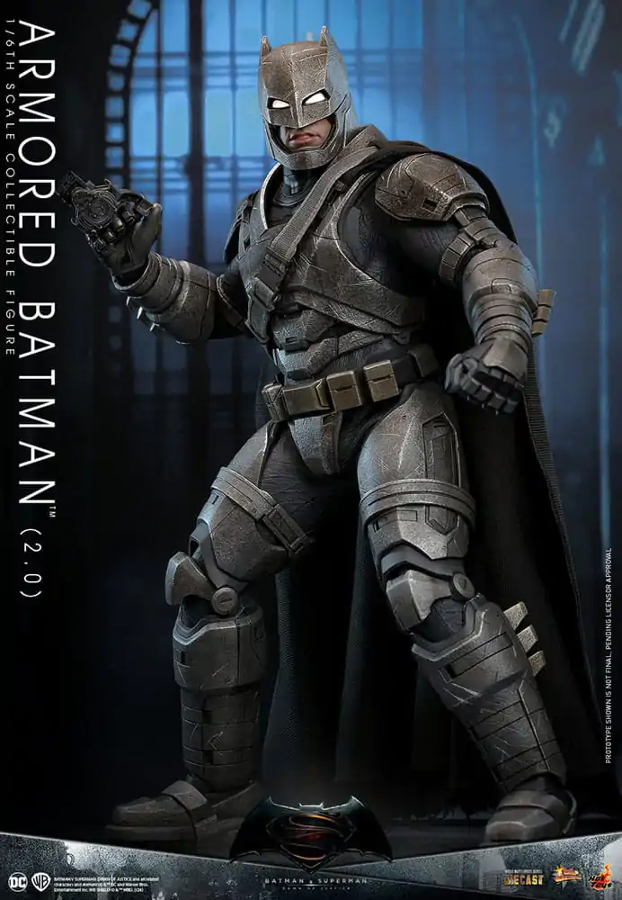 Batman v Superman: Dawn of Justice Movie Masterpiece Akčná figúrka 1/6 Armored Batman 2.0 33 cm termékfotó