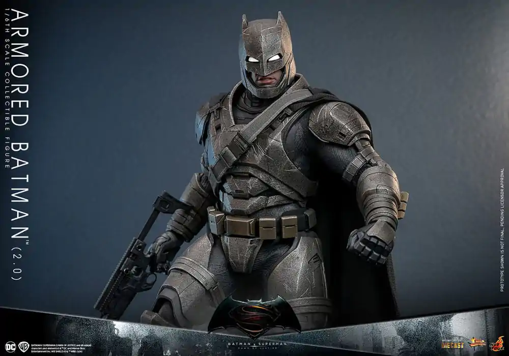 Batman v Superman: Dawn of Justice Movie Masterpiece Akčná figúrka 1/6 Armored Batman 2.0 33 cm termékfotó