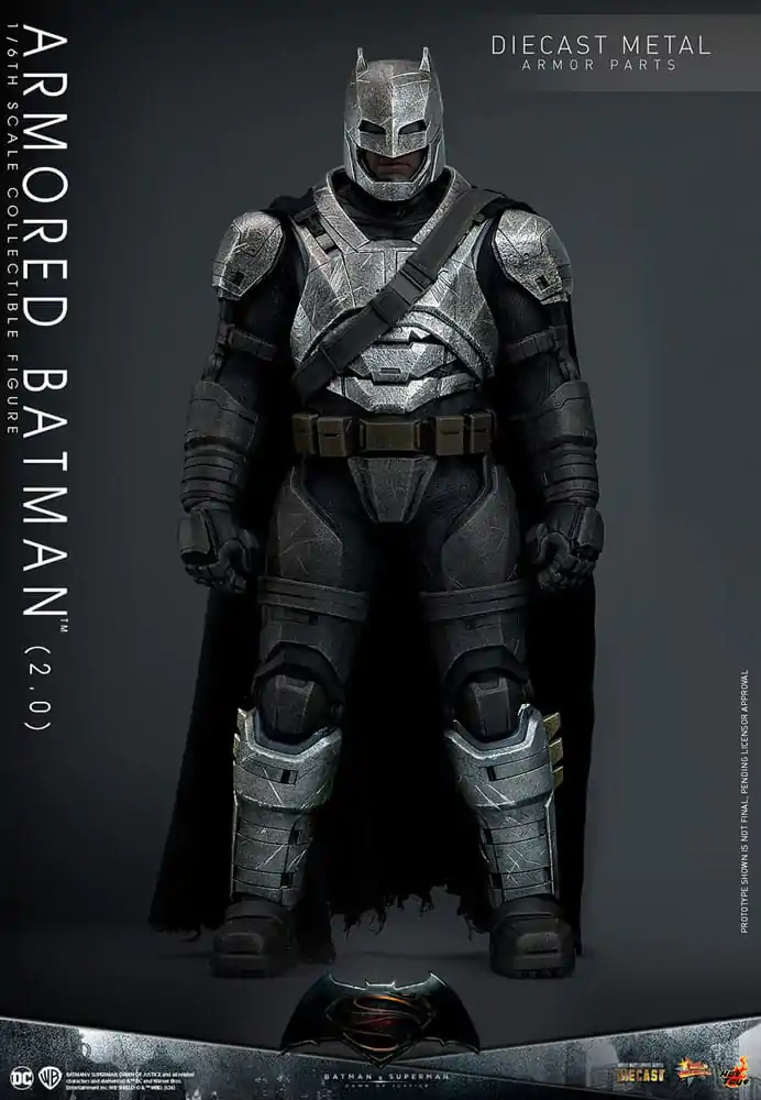 Batman v Superman: Dawn of Justice Movie Masterpiece Akčná figúrka 1/6 Armored Batman 2.0 33 cm termékfotó