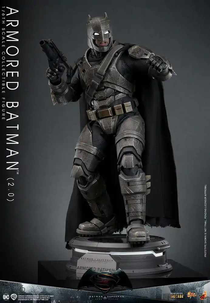 Batman v Superman: Dawn of Justice Movie Masterpiece Akčná figúrka 1/6 Armored Batman 2.0 33 cm termékfotó