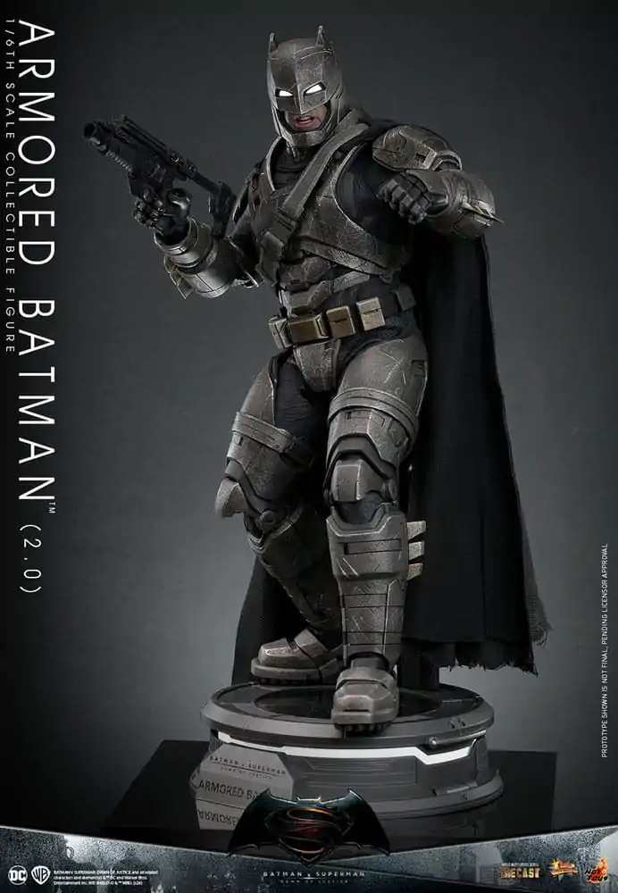 Batman v Superman: Dawn of Justice Movie Masterpiece Akčná figúrka 1/6 Armored Batman 2.0 33 cm termékfotó