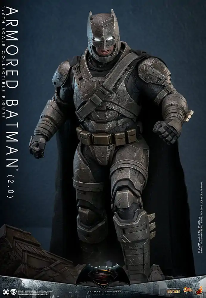 Batman v Superman: Dawn of Justice Movie Masterpiece Akčná figúrka 1/6 Armored Batman 2.0 33 cm termékfotó