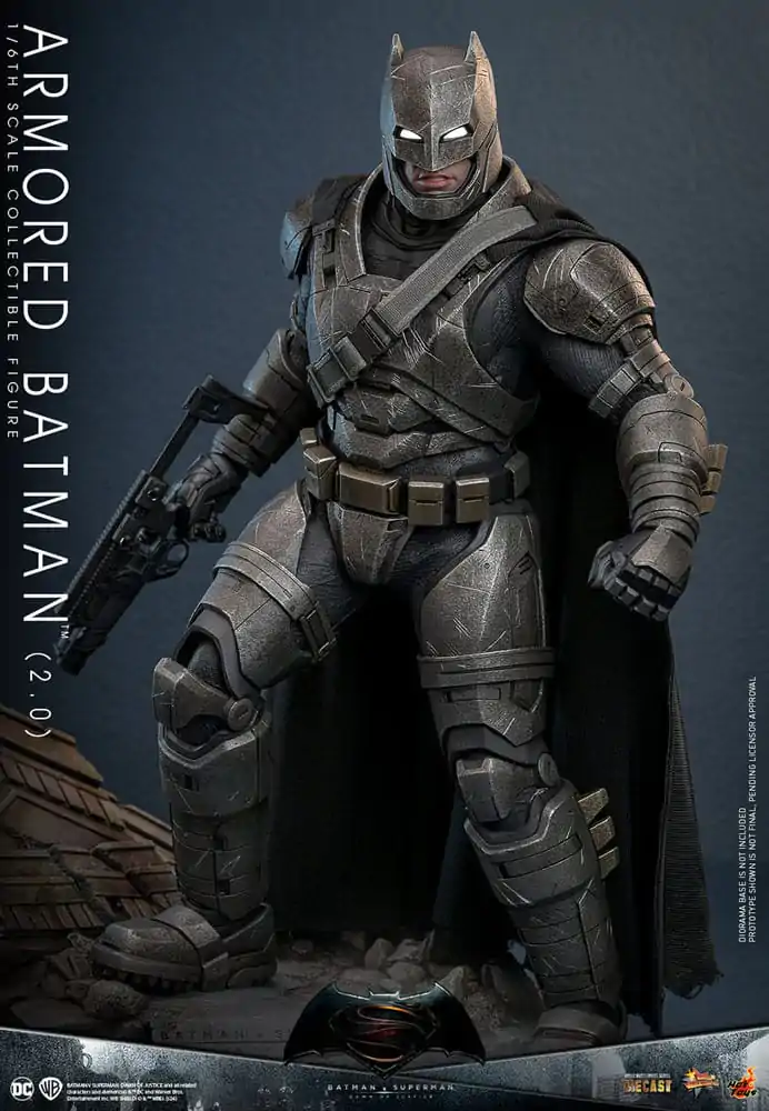 Batman v Superman: Dawn of Justice Movie Masterpiece Akčná figúrka 1/6 Armored Batman 2.0 33 cm termékfotó