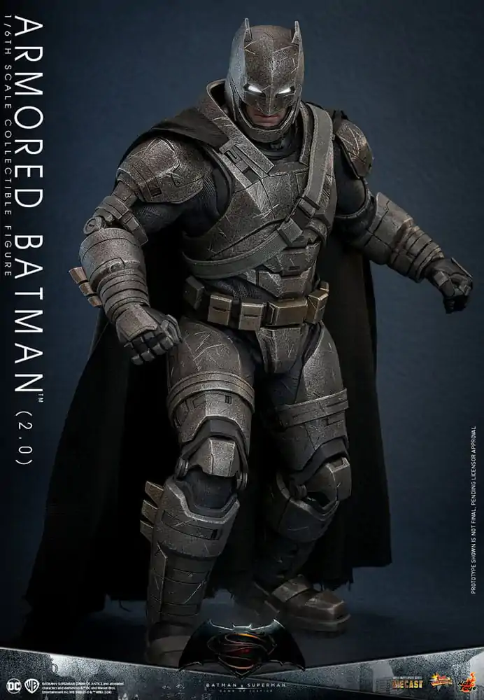 Batman v Superman: Dawn of Justice Movie Masterpiece Akčná figúrka 1/6 Armored Batman 2.0 33 cm termékfotó