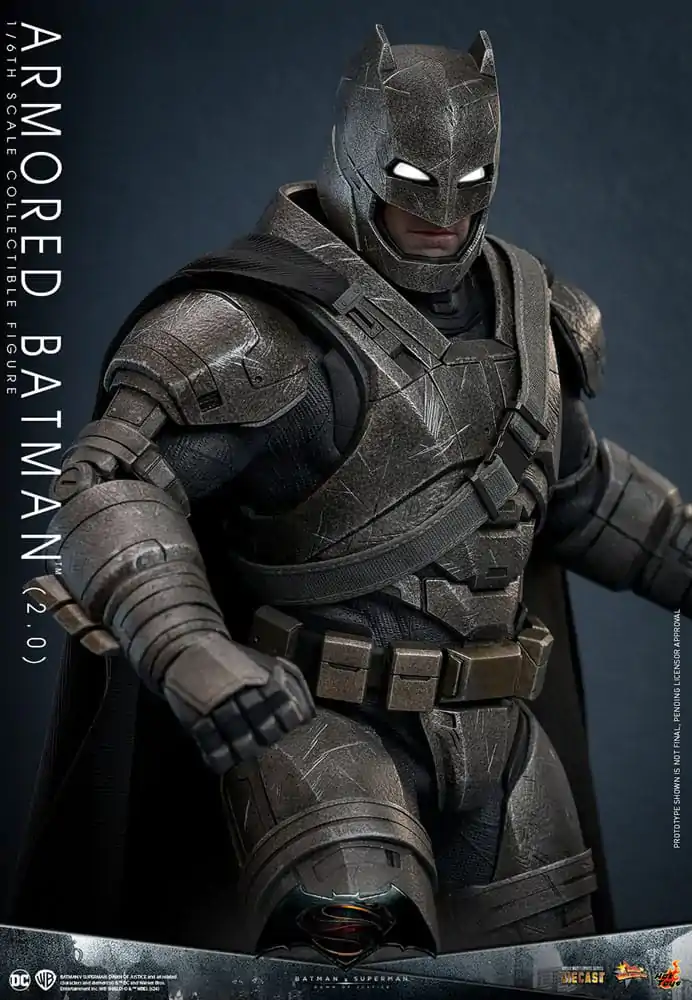 Batman v Superman: Dawn of Justice Movie Masterpiece Akčná figúrka 1/6 Armored Batman 2.0 33 cm termékfotó