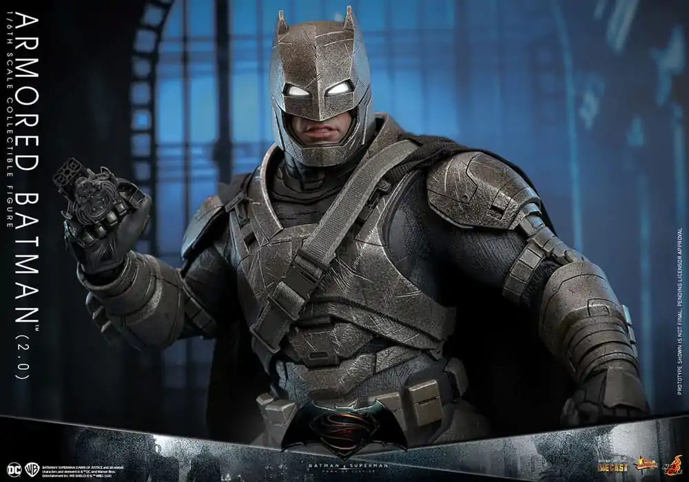 Batman v Superman: Dawn of Justice Movie Masterpiece Akčná figúrka 1/6 Armored Batman 2.0 33 cm termékfotó