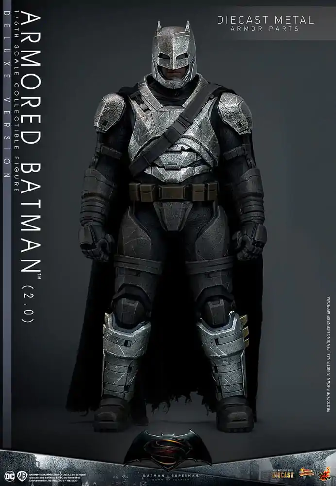 Batman v Superman: Dawn of Justice Movie Masterpiece Akčná figúrka 1/6 Armored Batman 2.0 (Deluxe Version) 33 cm produktová fotografia