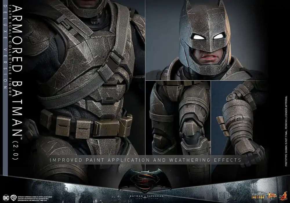 Batman v Superman: Dawn of Justice Movie Masterpiece Akčná figúrka 1/6 Armored Batman 2.0 (Deluxe Version) 33 cm produktová fotografia