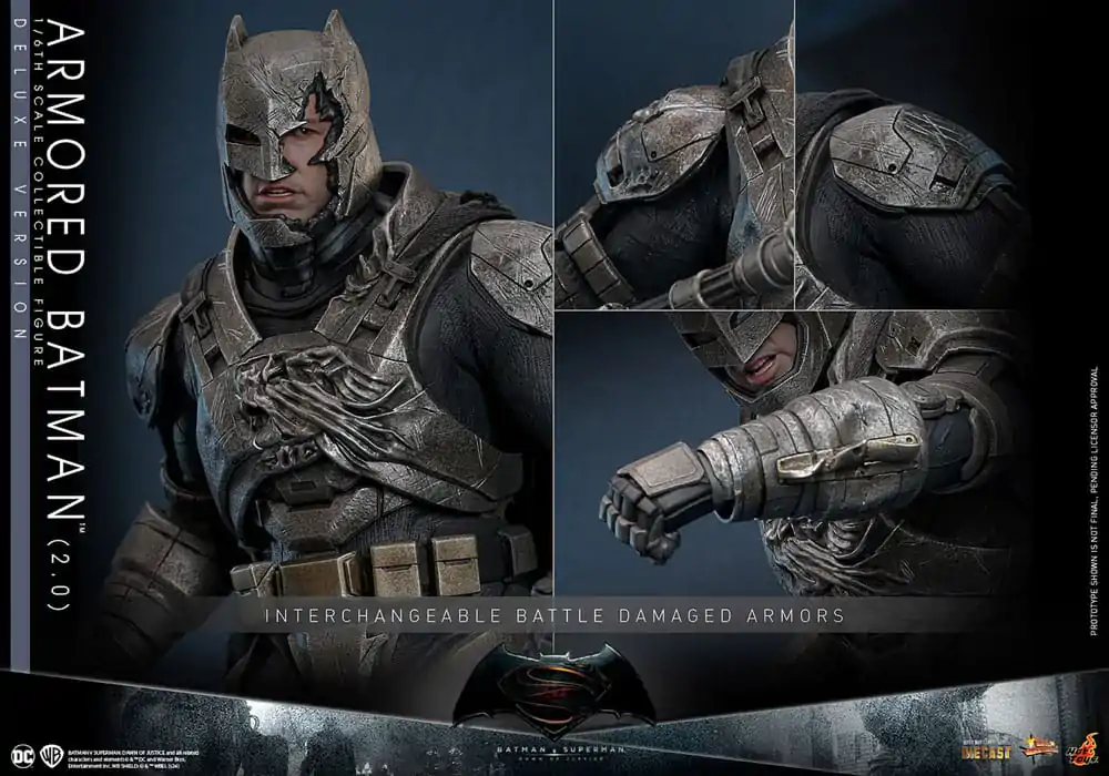 Batman v Superman: Dawn of Justice Movie Masterpiece Akčná figúrka 1/6 Armored Batman 2.0 (Deluxe Version) 33 cm produktová fotografia