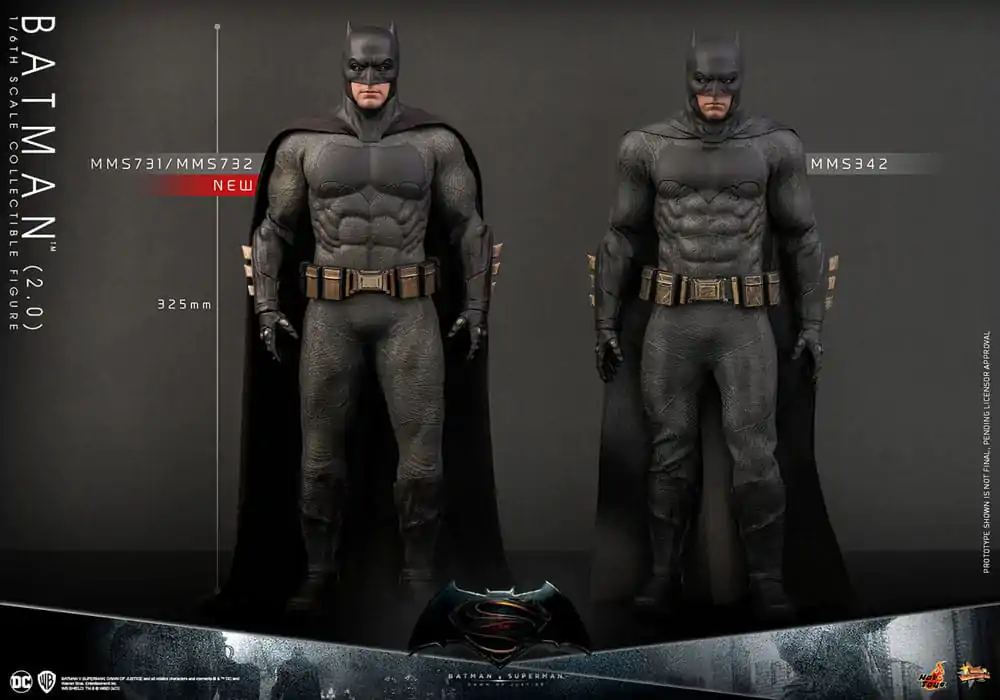 Batman v Superman: Dawn of Justice Movie Masterpiece Akčná figúrka 1/6 Batman 2.0 32 cm termékfotó