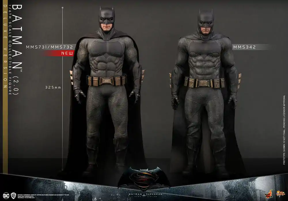 Batman v Superman: Dawn of Justice Movie Masterpiece Akčná figúrka 1/6 Batman 2.0 (Deluxe Version) 32 cm produktová fotografia