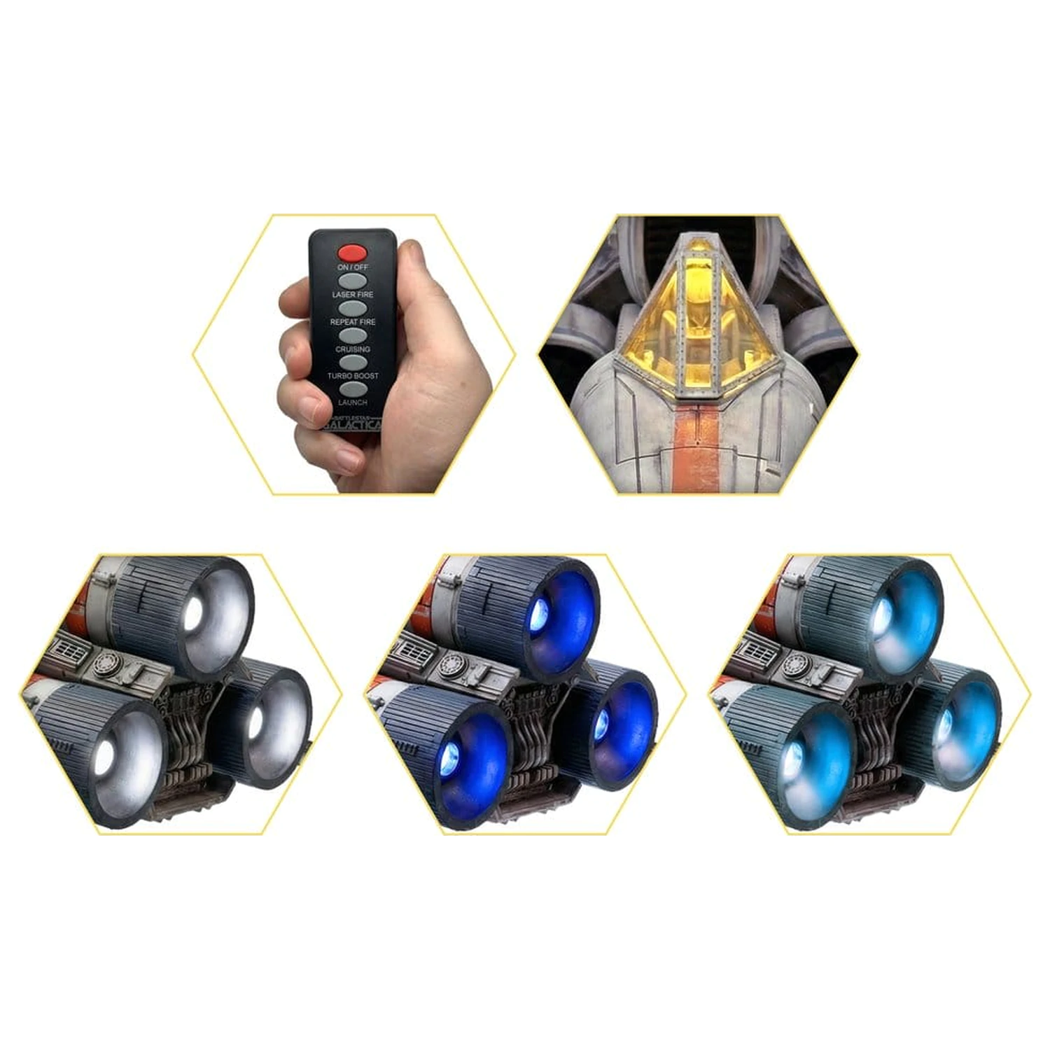 Battlestar Galactica akčná figúrka s vozidlom Colonial Viper Mk & Lieutenant Boomer produktová fotografia