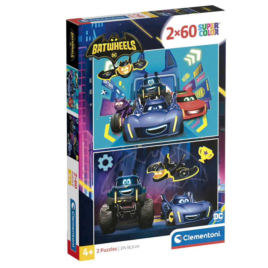 DC Comics Batwheels puzzle 2 x 60 dielikov produktová fotografia