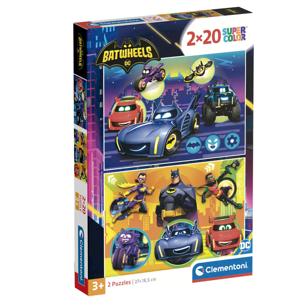 DC Comics Batwheels puzzle 2x60 dielikov produktová fotografia