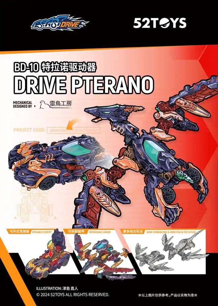 Beastbox Figúrka BD-10 Drive Pterano 11 cm produktová fotografia