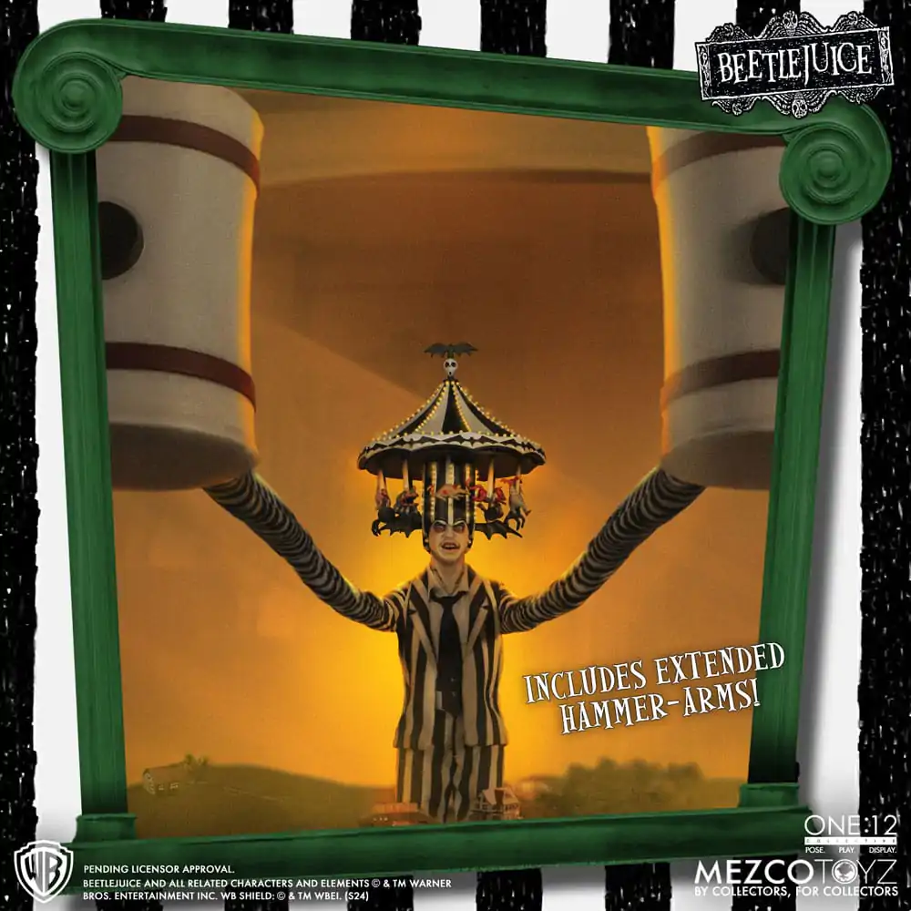 Beetlejuice figúrka 1/12 Beetlejuice Deluxe Edition 18 cm termékfotó