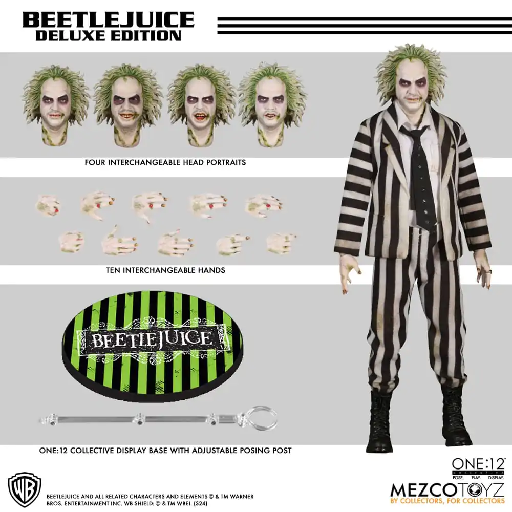 Beetlejuice figúrka 1/12 Beetlejuice Deluxe Edition 18 cm termékfotó