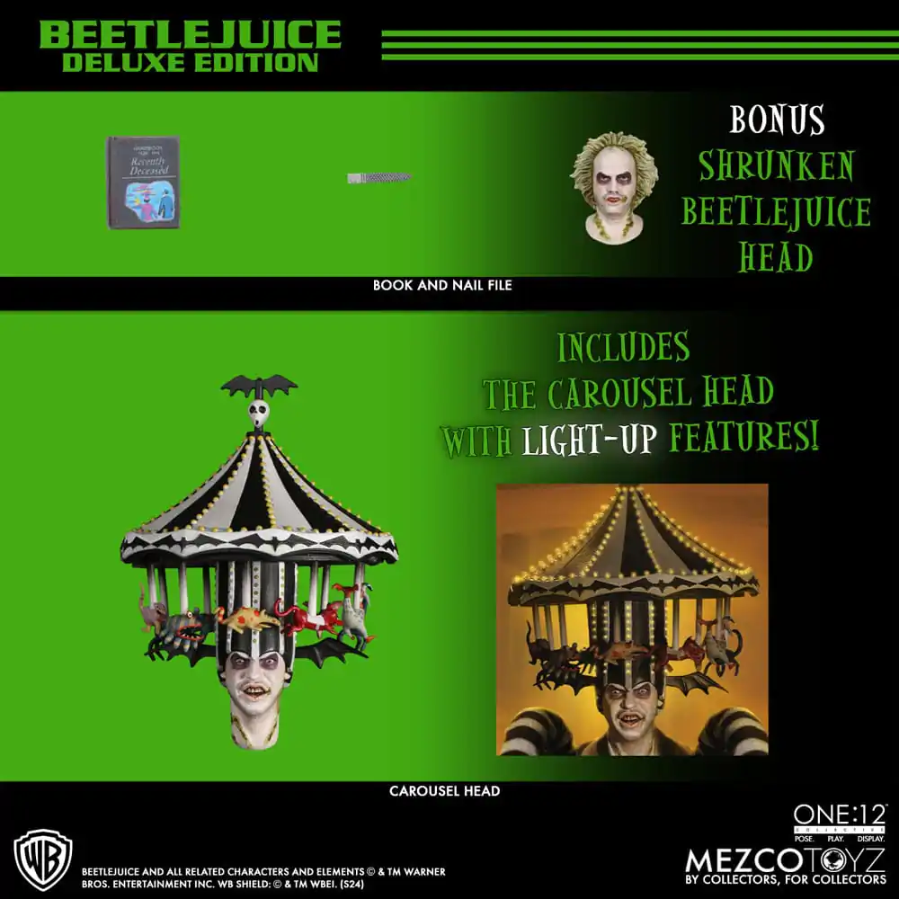 Beetlejuice figúrka 1/12 Beetlejuice Deluxe Edition 18 cm termékfotó